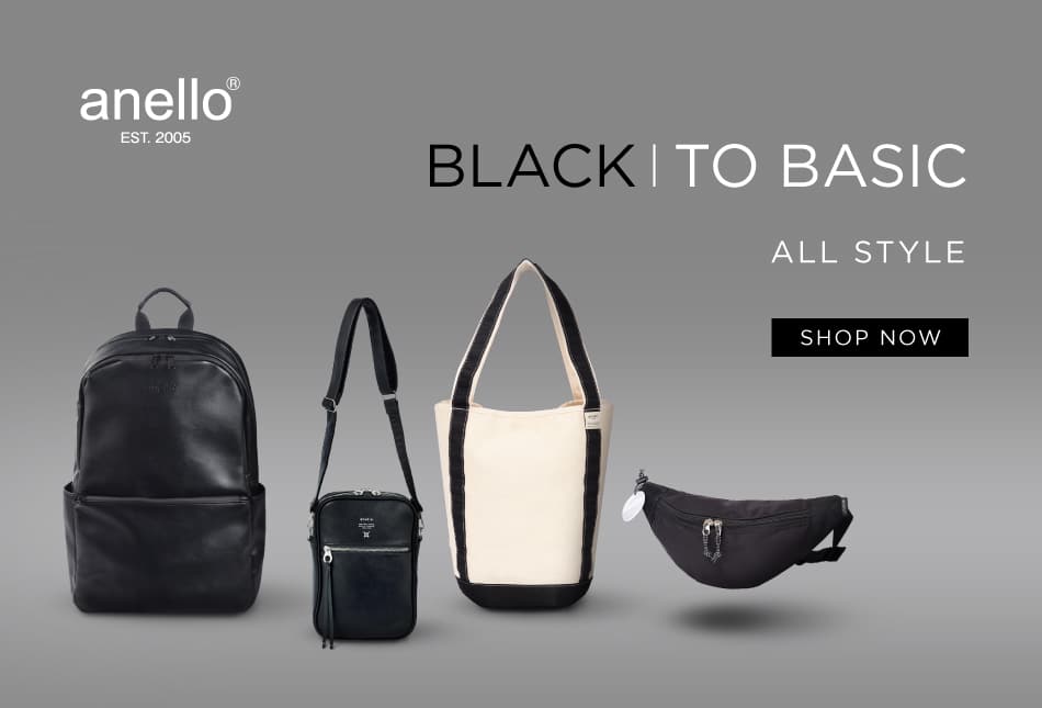 ANELLO BLACK to basic  กระเป๋าสีดำสุดคลาสสิก