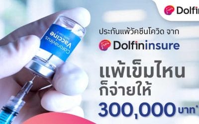 ประกันแพ้วัคซีนโควิด จาก Dolfin Insure ลด50%